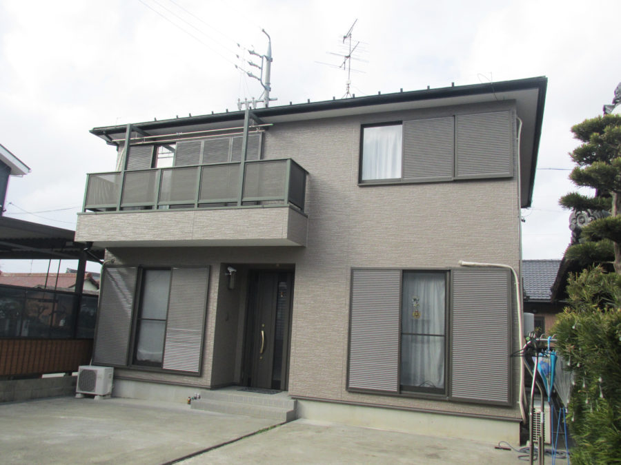 外壁塗装工事の施工後の写真