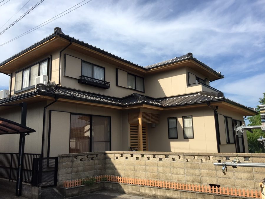 外壁塗装工事の施工後の写真