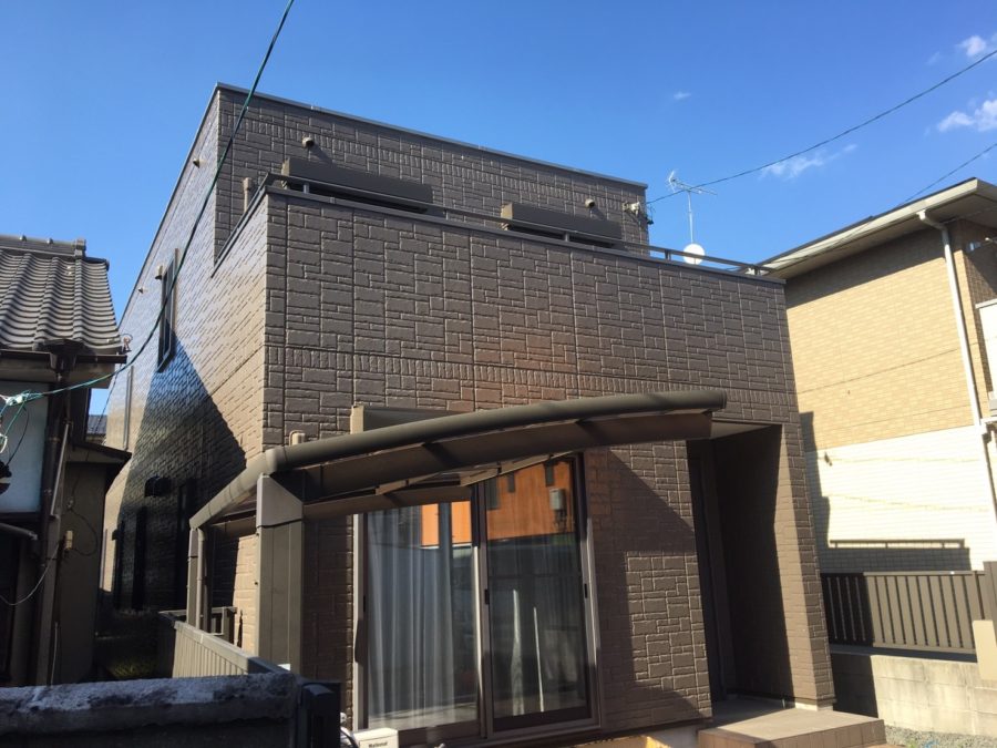 外壁塗装工事の塗装後の写真