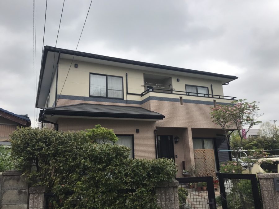 外壁塗装工事の施工後の写真