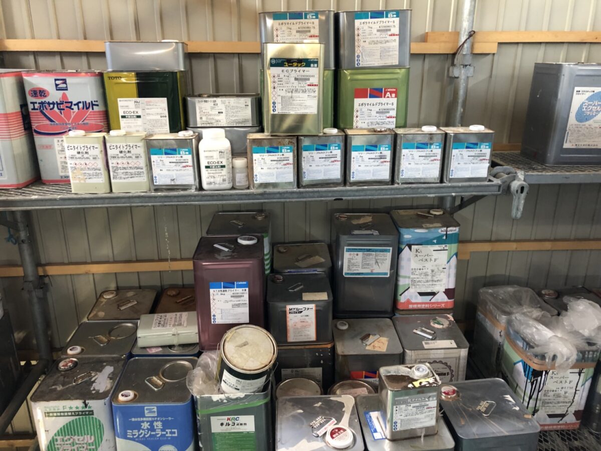 外壁塗装工事の使用塗料