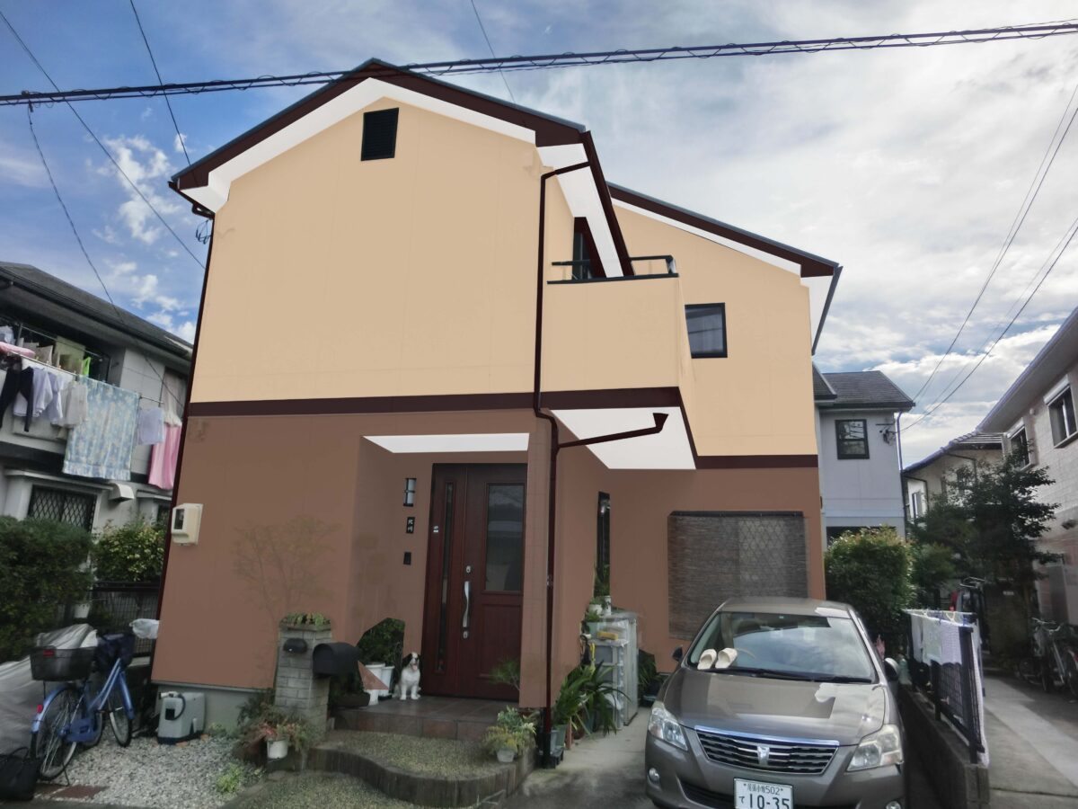 外壁塗装工事の塗装後のイメージ写真