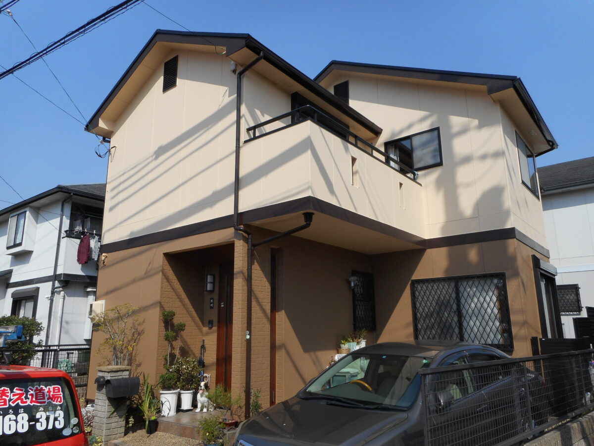 外壁塗装工事の塗装後の写真