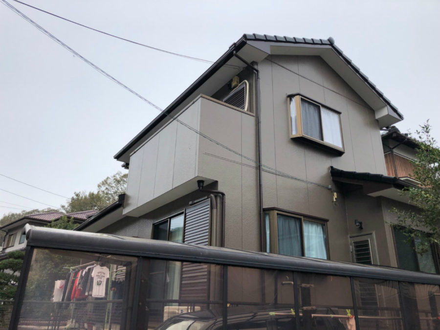 三重県四日市市の外壁塗装工事の塗装後の全体写真