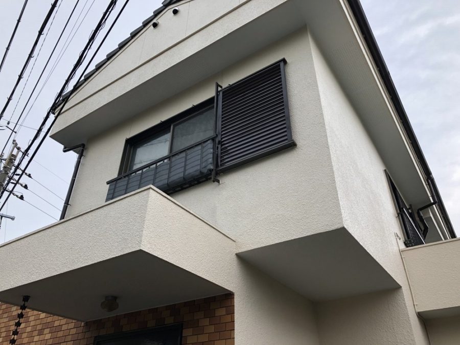 愛知県の外壁塗装工事の塗装後の全体写真