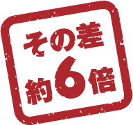 その差約6倍