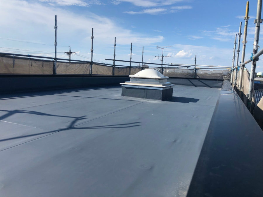 名古屋市の屋上の防水塗装工事の施工後の写真