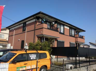 愛知県の外壁塗装工事の施工前の写真