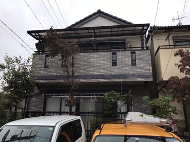 名古屋市の外壁塗装工事の施工前の写真