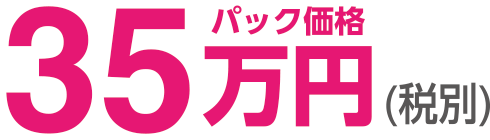 パック価格35万円(税別)